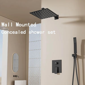 Venta caliente 2 funciones 8/10 pulgadas conjunto de traje de cabezal de ducha cascada oculta juego de ducha completo sin comentarios todavía 3 vendido - Product Image 5