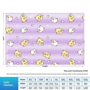 Tapis rafraîchissant pour animaux de compagnie en PVC, motif dessin animé, résistant aux rayures, pour chat et chien - Product Image 3