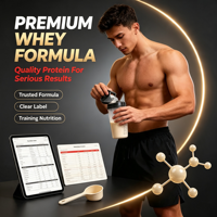 Protéine de lactosérum isolée OEM Superfood Healthcare pour la masse musculaire maigre des adultes, BCAA 20-29g de protéines par portion, prise de poids
