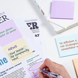 Tùy Chỉnh Chất Lượng Cao Pet Ghi Chú Dán Miếng Đệm Tự Dính Trong Suốt Không Thấm Nước Ghi Chú Dán Cho Các Trường Học Văn Phòng Nhà Cung Cấp - Product Image 4