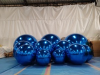 Boule miroir gonflable géante personnalisée, brillante, décorée, en PVC, pour activités, ballon miroir flottant