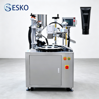 Équipement de remplissage et de scellage semi-automatique de tubes composites ESKO pour l'emballage de lotions cosmétiques, de gels et de dentifrices