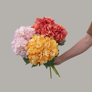 Ins <b>Artificial</b> <b>Hydrangea</b> Flowers 5-Head Long Lasting For Wedding Home Decoration - Product Image 1