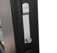 Puerta Plegable de Vidrio con Aislamiento Térmico PENJOY, Puerta de Entrada Exterior de Aluminio con Rotura de Puente Térmico, Herrajes de Marca Alemana, Hermética