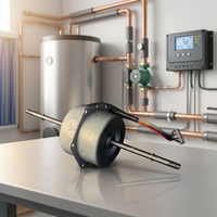 Pompe à eau de circulation monophasée sans balais à courant continu, à axe simple/double, 24V 22W, hauteur de refoulement 9L, débit pour système de chauffage solaire