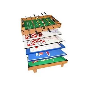 Bambini Multi funzione gioco da tavolo con calcio tavolo/biliardo/ping pong/Air Hockey Sport Indoor Logo personalizzato Unisex 6 in 1