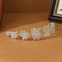 Accessoires de cheveux luxueux en alliage en forme de fleur pour femmes, parfaits pour les robes de soirée et les fêtes, accessoires de cheveux pour filles