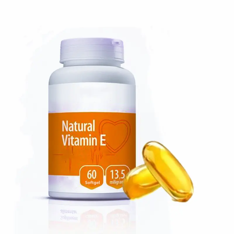 Cápsula de vitamina e softgel, para suplementação com vitamina e softgel natural