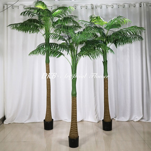 DKB Outdoor Artificial Plants Artificial Green <b>Tree</b> for Aquarium Decorative <b>Plastic</b> <b>Tree</b> with Cement Pot on Sale - Product Image 1