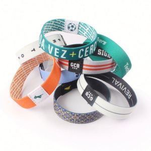 Bracelet et bracelet élastique en tissu polyester de haute qualité et bon marché pour événements publicitaires - Product Image 1