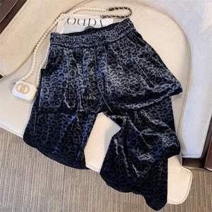 กางเกงขายาวเอวสูงสวยงามสำหรับผู้หญิงกางเกงลายเสือดาวขากว้าง Y2k กางเกงฤดูร้อนหลวมลำลองพิมพ์ลายกางเกงเสื้อผ้าผู้หญิงอินเทรนด์สไตล์เกาหลี2025 - Product Image 5