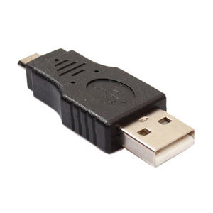 <b>USB</b> A Male To Micro B Male Adapter Black For Mobile Phone USB2.0 Connector <b>Plug</b> In ABS Material - Product Image 3