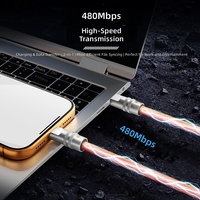 Cable de Carga Superrápida Tipo-C a Tipo-C de 240W con Trenzado de Nailon y Aleación de Zinc para Teléfono Móvil, Accesorios para iPhone