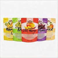 Sachet d'emballage personnalisé pour fruits secs, avec fenêtre transparente, trou de suspension et impression couleur, idéal pour l'emballage alimentaire de détail