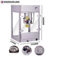 Vente chaude Nouvelle machine à popcorn électrique en acier inoxydable de 12 oz pour cinéma commercial Grande capacité automatique