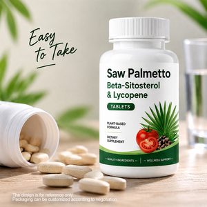 Tabletas <span class=keywords><strong>de</strong></span> Saw Palmetto, Beta Sitosterol y Licopeno, Suplemento para el Bienestar <span class=keywords><strong>de</strong></span> <span class=keywords><strong>la</strong></span> Próstata Masculina - Product Image 1