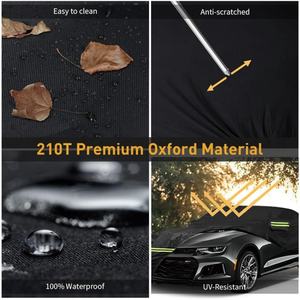 <span class=keywords><strong>Housse</strong></span> de voiture imperméable pour Chevrolet Camaro 2010-2023 avec fermeture éclair sur la porte pour la protection contre le soleil, la pluie, la neige, les UV et la poussière, utilisation intérieure et extérieure - Product Image 5