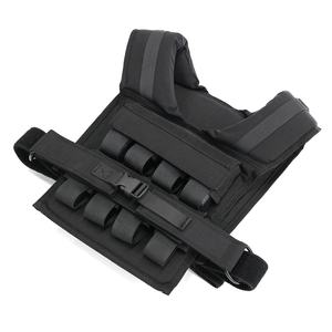 Chaleco con Peso Negro al por Mayor, Chaleco con Peso Ajustable Personalizado de Alta Calidad para Entrenamiento Masculino, 10kg, 12kg, 16kg, 20kg, 30kg - Product Image 2
