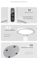 Lampe de bureau contemporaine à spectre complet, best-seller, simple, écologique, avec charge sans fil, rotative, pliable, pour étudiants