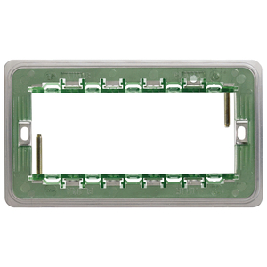 Placa de pared eléctrica Vimar de 8.25 pulgadas x 1.66 pulgadas con tornillos de montaje para instalación en panel - Product Image 1