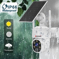 Système de sécurité de détection humaine 4MP : 16 caméras solaires PTZ + moniteur NVR sans fil avec audio bidirectionnel