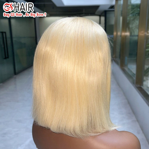 Perruque Bob en Cheveux Humains Blond Platine 613 en Gros, Perruques Frontales en Dentelle HD Transparente avec Baby Hair pour Femmes - Product Image 4
