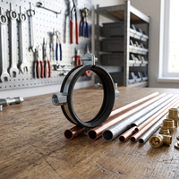 Colliers de serrage filetés en acier galvanisé pour tuyaux, avec écrou de réglage manuel à goupille, pour fixation sur support Ender 3, demi-étriers métriques angulaires