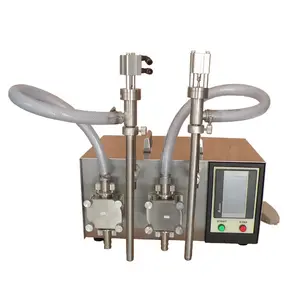 Two Heads Tabletop Gear Pump Liquid Filling Machine