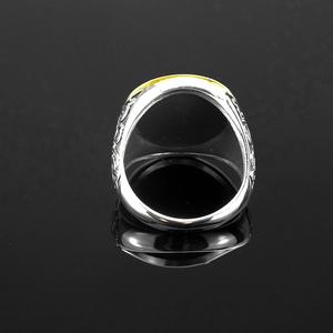 Men's Titanium Steel <b>Ring</b> Viking Triangle Logo Geometric Hip Hop Style Golden Color Gift Jewelry - Product Image 3