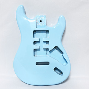 Cuerpo <span class=keywords><strong>de</strong></span> Guitarra Eléctrica HIVE Custom HSH en Blanco, sin Acabado, Color Azul Cielo, para Accesorios <span class=keywords><strong>de</strong></span> Guitarra Eléctrica - Product Image 1