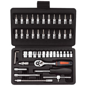 Outils, clés à douille et extracteurs, JEU DE CLÉS À DOUILLE FERVI 1/4" - Product Image 1