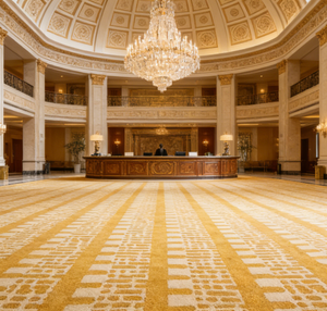 Alfombra <span class=keywords><strong>de</strong></span> Poliéster/Nylon Impresa, Fabricada a Máquina, <span class=keywords><strong>de</strong></span> Pared a Pared, para Casino, <span class=keywords><strong>Cine</strong></span>, Hotel, Salón <span class=keywords><strong>de</strong></span> Banquetes, Dormitorio, Sala <span class=keywords><strong>de</strong></span> Estar, para Uso en Viajes y Automóviles - Product Image 1