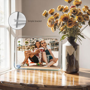 Cadre photo en cristal à sublimation vierge à double affichage – Cadre en verre polyvalent à faire soi-même pour décoration de bureau horizontale/verticale - Product Image 3