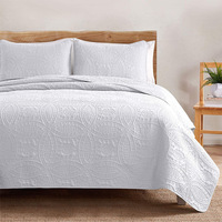 Ensemble de literie avec couette, drap de lit, couvre-lit, ensemble de couvre-lit-technologie de courtepointe à ultrasons-ensemble de courtepointe 3 pièces