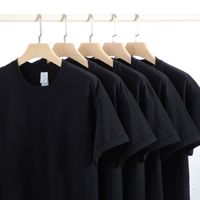 T-shirts personnalisés 230g Logo Pattern Heat Press Broderie DTG Sérigraphie T-shirts unisexe en pur coton de haute qualité