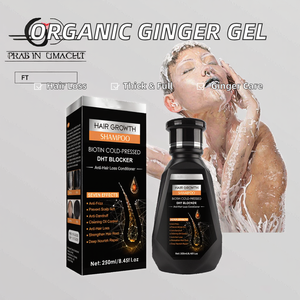 Shampooing Gel Nourrissant et Hydratant au Gingembre Bio Marque OEM pour la Prévention de la Chute des Cheveux à Domicile, Épaississant, Volumisant et Lissant pour Tous Types de Cheveux - Product Image 2