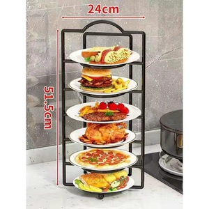 Kitchen food preparation gadget: wall-mounted shelf, countertop, floor-<b>standing</b>, multi-tiered <b>vegetable</b> rack, portable food - Product Image 4