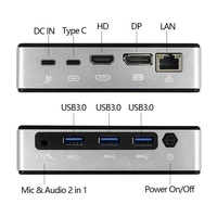 1060NG7 kipas angin keren, komputer mini generasi ke-10 ukuran kecil 16G DDR4 RAM HD DP tipe-c 4K tampilan saku kotak pc mini