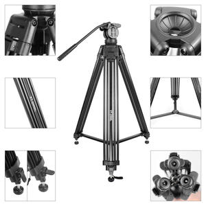 Trípode Profesional KINGJOY de Aleación de Aluminio para Cámara de Video con Capacidad de Carga de 15 kg, Kit de Estudio de Video para Fotógrafos <span class=keywords><strong>Profesionales</strong></span> - Product Image 2