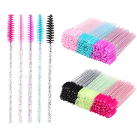 Brosse à cils professionnelle en micro-cristal, jetable, pour extensions de cils, applicateur de mascara, outil de beauté pour le maquillage
