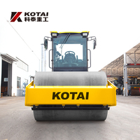 Rouleau vibratoire monocylindre de 10 tonnes de fabrication chinoise KOTAI KS101S avec moteur et pompe Weichai pour la construction routière