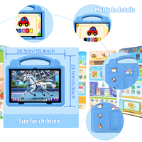 Tablet PC Android 12 de 10.1 Pulgadas para Niños con Pantalla IPS 1280*800, 3GB+64GB, 4000mAh, CPU Octa Core, Control Parental, Función de Llamadas 4G