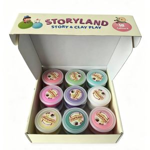 18 Colors Non Toxic DIY Dessert & Alice Wonderland Craft <b>Modeling</b> Clay Toys for Kids Age 3+ - Product Image 1