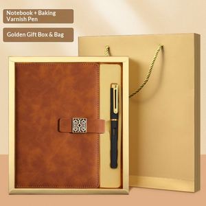 Cuaderno de Papel A5 de Acero Inoxidable Personalizado OEM, Caja de Regalo Empresarial, Juego de Regalo con Bolígrafo y Diario, Cierre Magnético, Logotipo Personalizado UV, Exquisito - Product Image 3