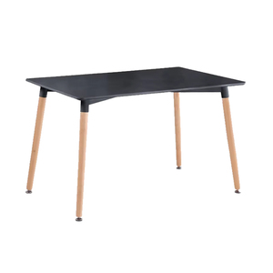Bureau d'étude pour étudiants en bois naturel, ton chaud, pieds réglables pour adaptabilité aux sols inégaux, tables à manger - Product Image 2