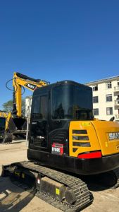 รถขุดตีนตะขาบ SANY SY60C 6 ตัน มือสอง พร้อมบุ้งกี๋ ได้รับการรับรองมาตรฐาน CE ชิ้นส่วนแกนกลางที่ได้รับการรับรองมาตรฐาน CE สำหรับขายในประเทศจีน - Product Image 3