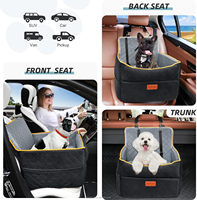 Fournisseur de sièges d'auto pour animaux de compagnie, lit d'auto pour petits et moyens chiens, capacité de 35lb, mousse à mémoire de forme pour les longs trajets en voiture.
