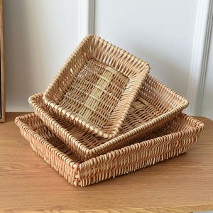 Panier de rangement en rotin, saule et bambou du Vietnam pour pain cuit à la vapeur, fruits, collations, usage domestique - Product Image 4