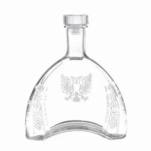 Ustom-botella de vino vacía rand de borosilicato, botella barata con marcador de tiempo, 750ml