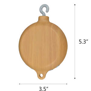 Mobile musical rotatif en bois écologique pour berceau, 35 berceuses, fonctionne à piles, volume réglable, crochet rotatif, finition polie - Product Image 3